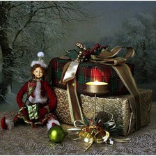 Схема вышивки «подарок»