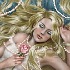 Схема вышивки «девушка»