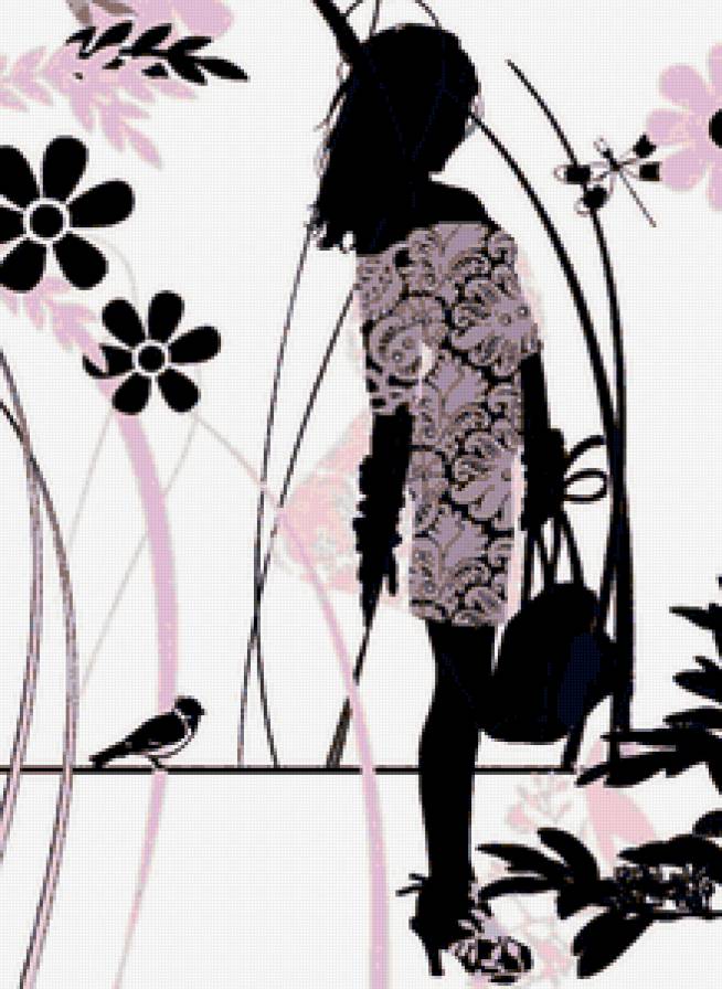 силует девушки - девушка, женщина, образ - предпросмотр