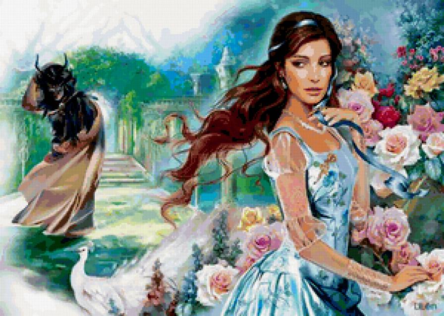 красавица и чудовище - девушка, сказка - предпросмотр