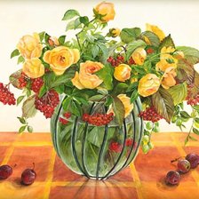 Схема вышивки «букет цветов»