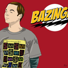 Схема вышивки «Шелдон Купер»