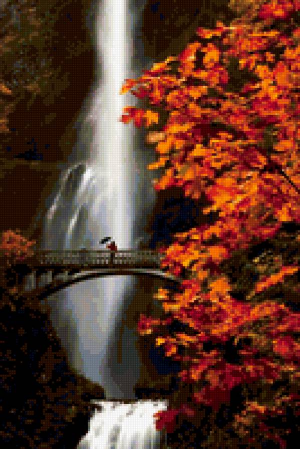 водопад - водопад, природа, пейзаж - предпросмотр