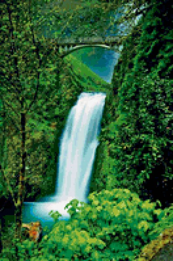 водопад - водопад, пейзаж, природа - предпросмотр