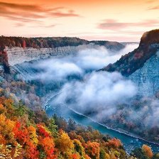 Схема вышивки «река»