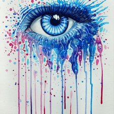 Схема вышивки «глаз»