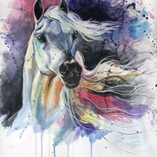 Схема вышивки «лошадь»