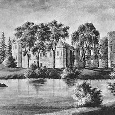 Схема вышивки «Замок»