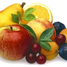 Схема вышивки «фрукты»