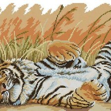 Схема вышивки «тигр2»
