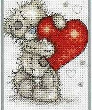 Схема вышивки «мишка тэдди»