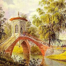 Пейзаж с мостиком