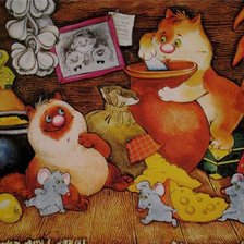 Схема вышивки «кот»