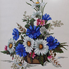 Схема вышивки «васельки ромашки»