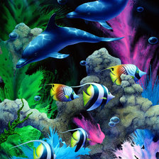 Схема вышивки «Подводное царство»