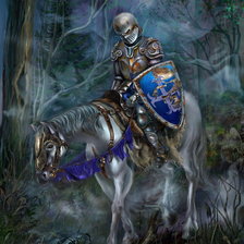 Схема вышивки «усталый рыцарь»