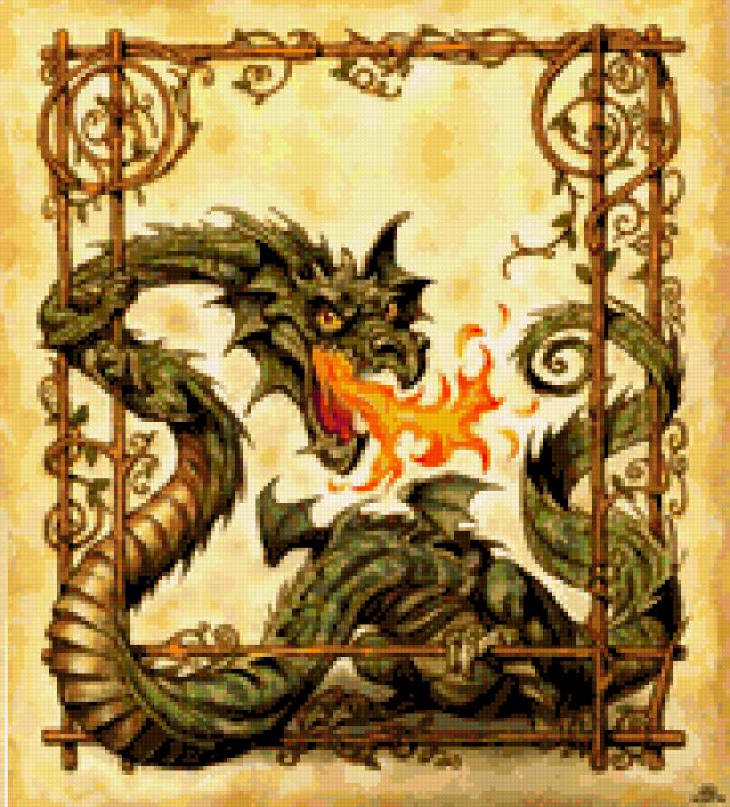 дракоша - гобелен - предпросмотр