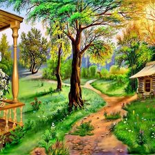 Схема вышивки «Сказочный лес»