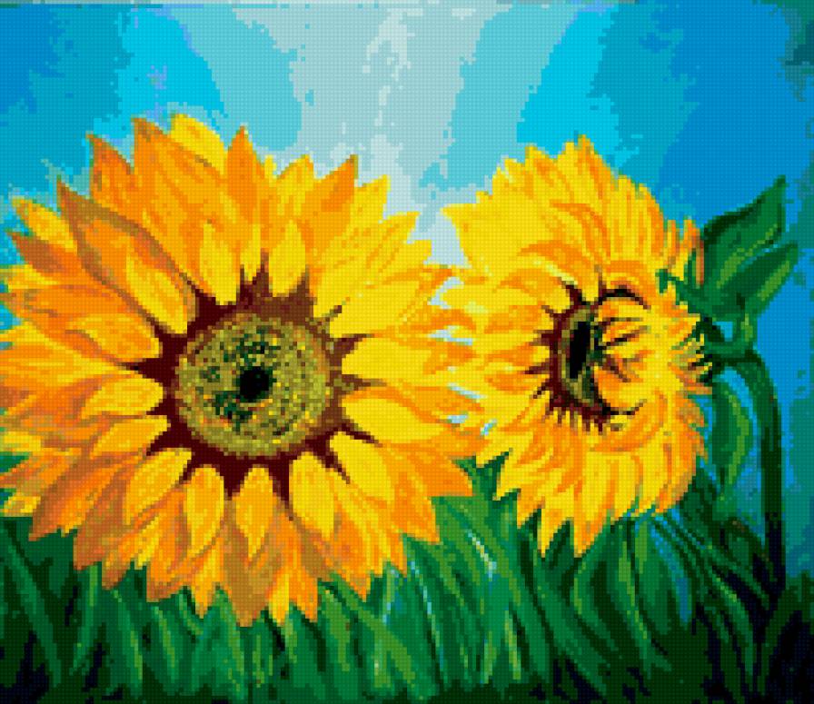 подсолнухи - подсолнухи, цветы - предпросмотр