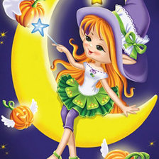 Схема вышивки «ведьмочка»