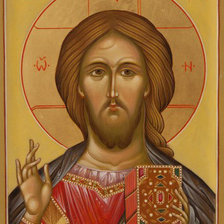 Схема вышивки «Икона Спасителя»