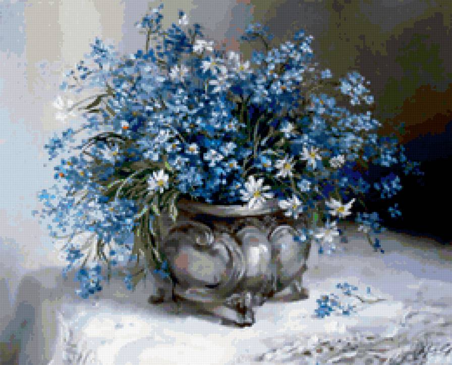 незабудки - цветы - предпросмотр