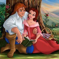 Схема вышивки «красавица и чудовище»