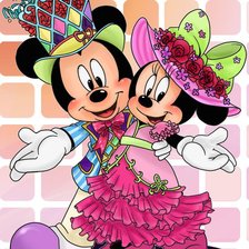 Схема вышивки «микки»