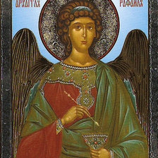 Схема вышивки «Святой Архангел Рафаил помощь Божья»