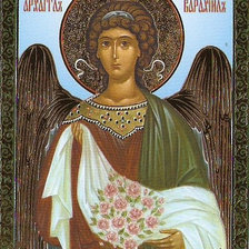 Схема вышивки «Святой Архангел Варахиил благословение Божье, покровитель семьи»