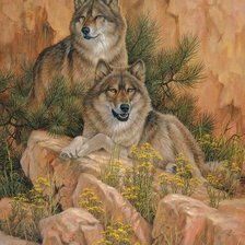 Схема вышивки «Woolf»