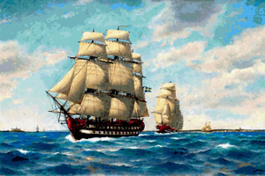 Корабли - корабль, море - предпросмотр