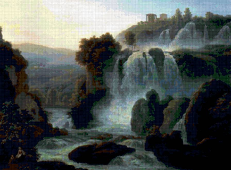 Каскад близ Рима. Федор Матвеев - рим, картина, матвеев, живопись, каскад - предпросмотр