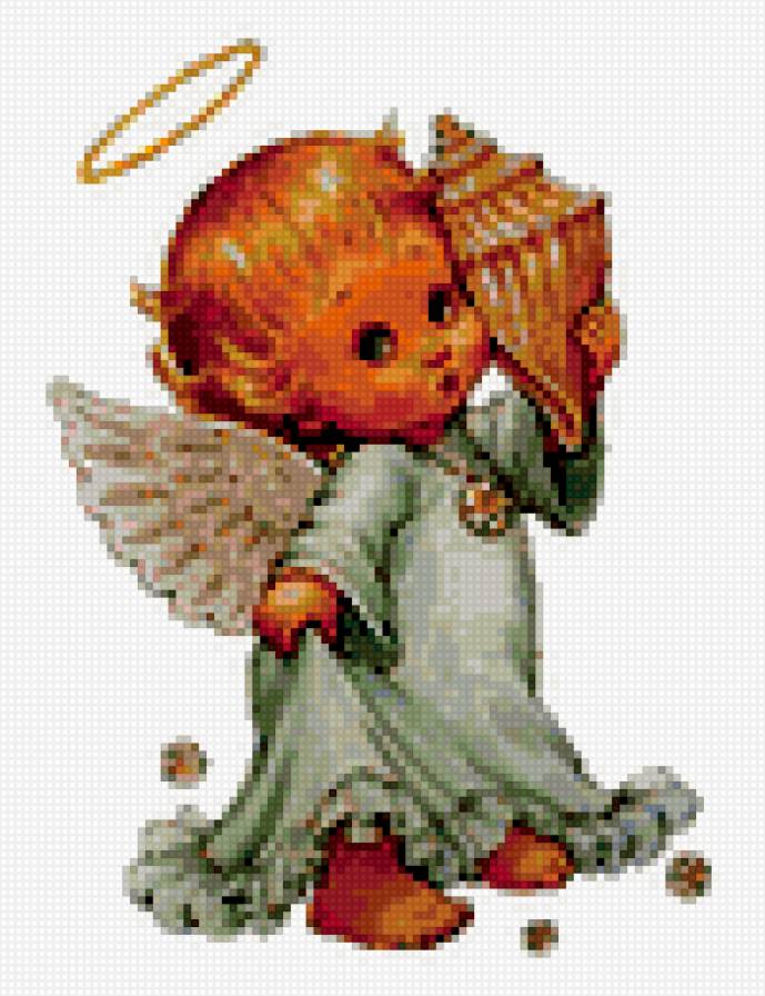 ангел с ракушкой - предпросмотр