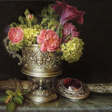 Схема вышивки «Натюрморт с камнем»