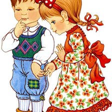 Схема вышивки «Дети»