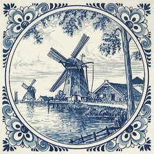 Схема вышивки «Мельница»