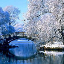 Схема вышивки «Зимний пейзаж»