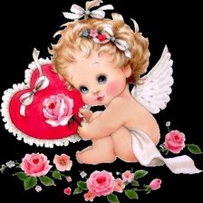 Схема вышивки «ангелочик»