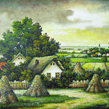 Схема вышивки «Село»