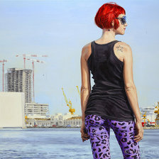 Девушка-картина