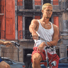 Схема вышивки «Во дворе(картина)»