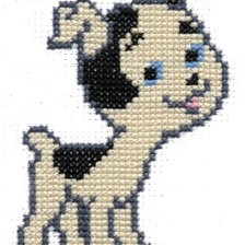 Схема вышивки «песик»