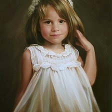 Схема вышивки «Девочка.»