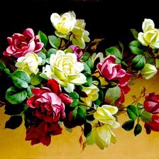 Схема вышивки «розы»