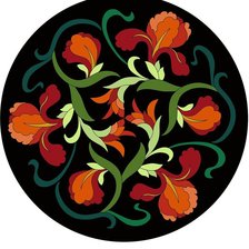 Схема вышивки «сюжет для подушки»