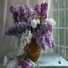 Схема вышивки «Сирень»