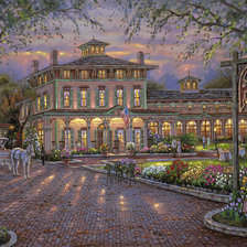 Схема вышивки «городской пейзаж»