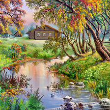 Схема вышивки «dom»