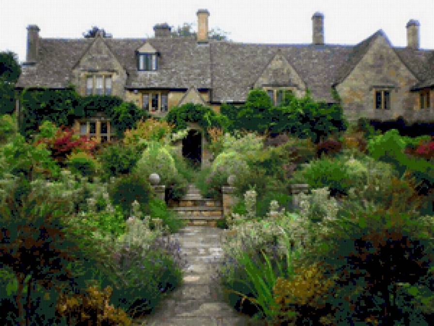 Сказочный домик - дом, улица, цветы, природа - предпросмотр